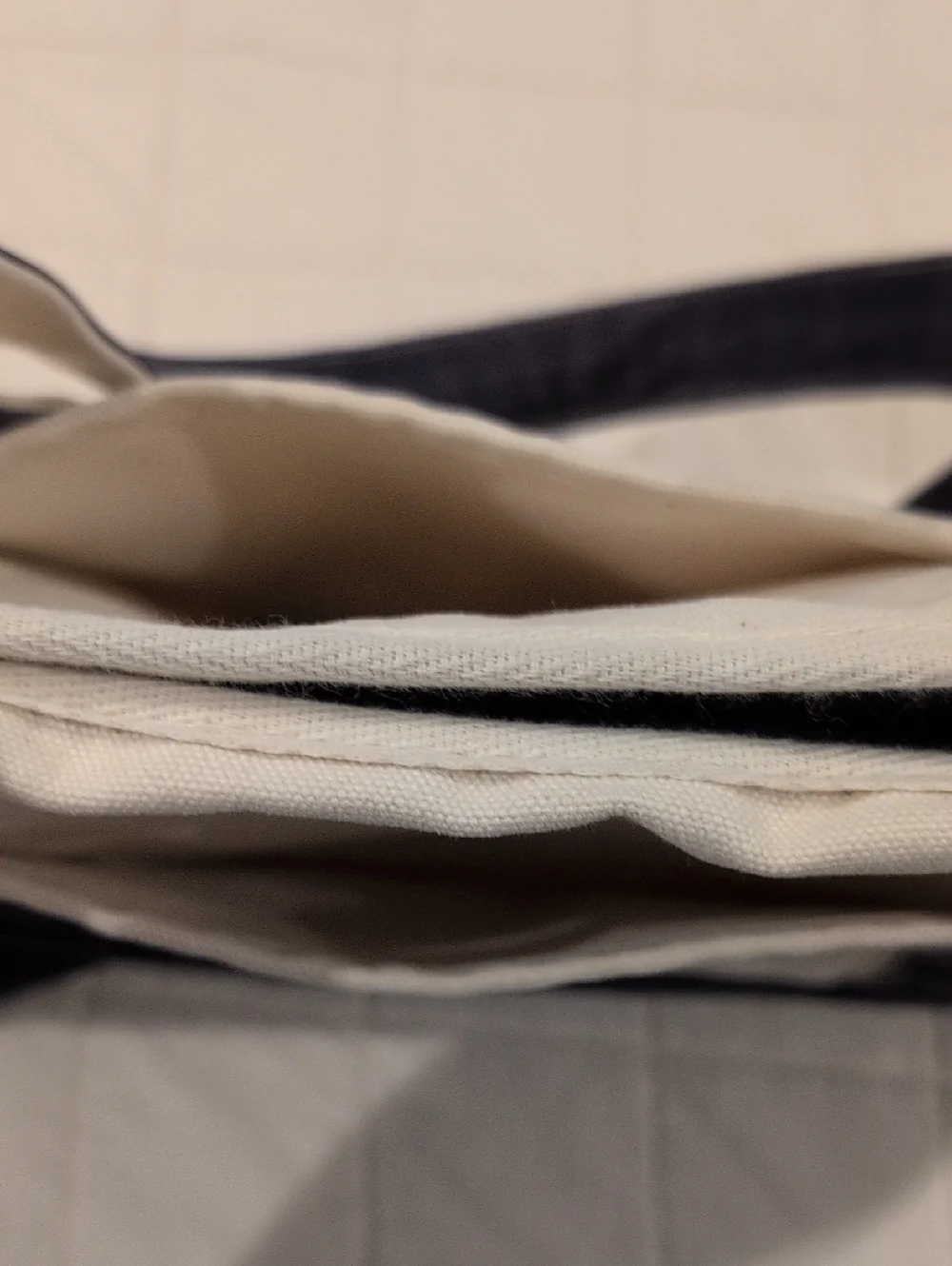 Storq Carryall Canvas Navy & Cream Diaper Bag